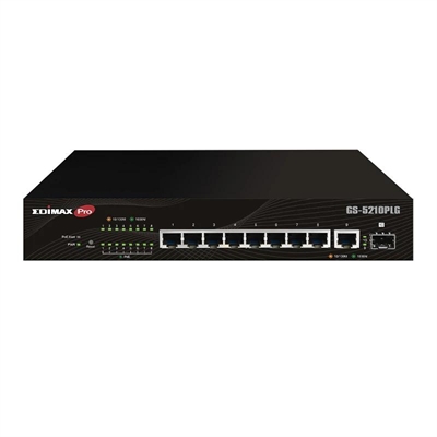 Edimax GS 5210PLG Switch 10xGbE LR PoE 1xSFP 